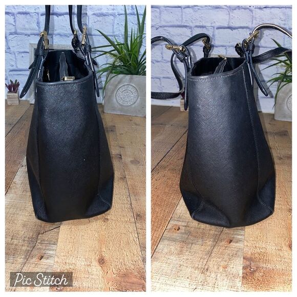 Tory Burch black saffiano Leather Robinson Tote - Picture 5 of 14